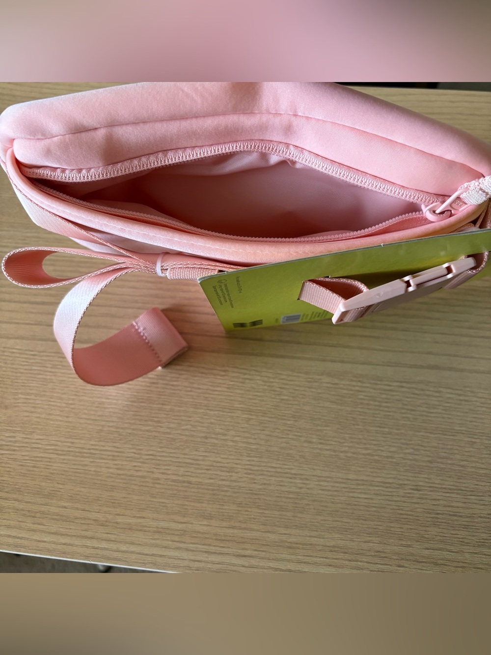 NWT All In Motion Premium Belt Bag Blush Pink Water-Resistant Knit Fanny Pack - Picture 12 of 15